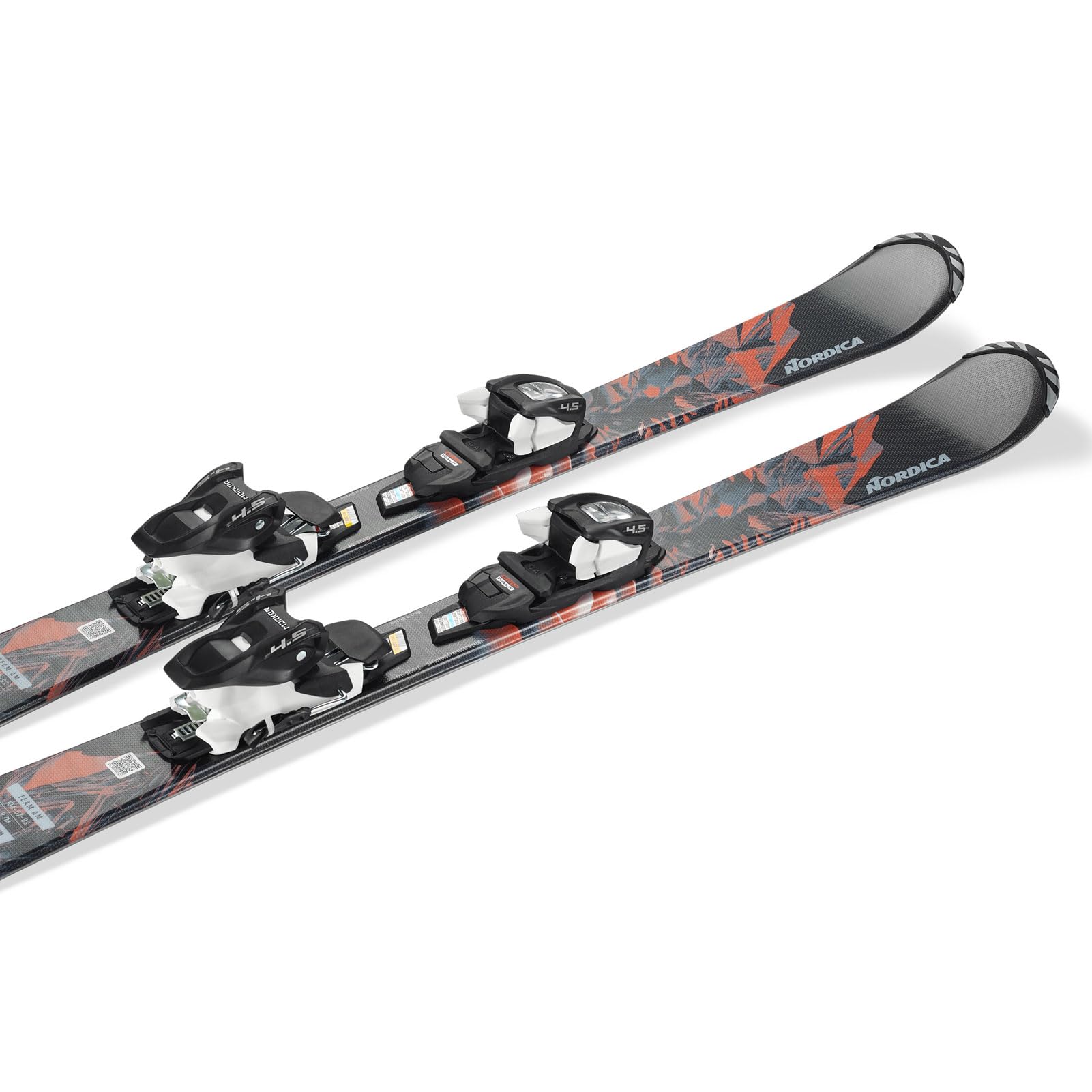 Amazon.com : Nordica Team AM Kids All Mountain Skis, Black / Red